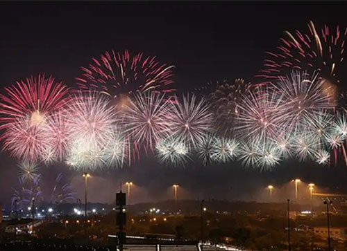 明光市焰火晚会